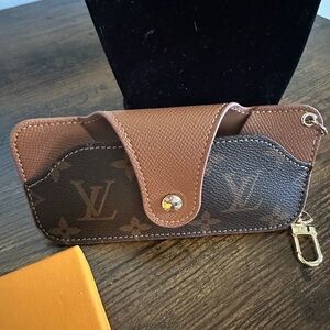 LV Brown Monogram Sunglasses Holder